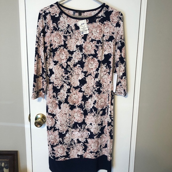 Sami and Jo quarter length dress with quarter length sleeves, NWT, navy - Picture 1 of 5